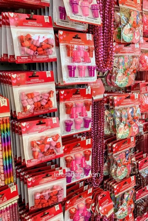 Dollar Tree Valentines Day Finds - Teresa Batey Lifestyle Kawaii, Valentine Goodie Bags For Adults, Dollar Store Valentines Gifts, Valentines Day Goodie Bags, Valentines Goodie Bags, Dollar Tree Valentines, Dollar Tree Baskets, Valentines Brunch, Valentines Day Bags