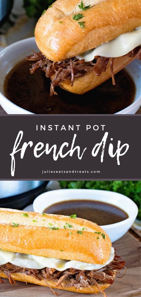 Instant Pot Chicken And Dumplings, Instant Pot French Dip, Dinner Videos, Dinner Quick, Instant Pot Pasta Recipe, Recipes Instant Pot, Beef Roast, French Dip Sandwich, Pot Recipes Easy