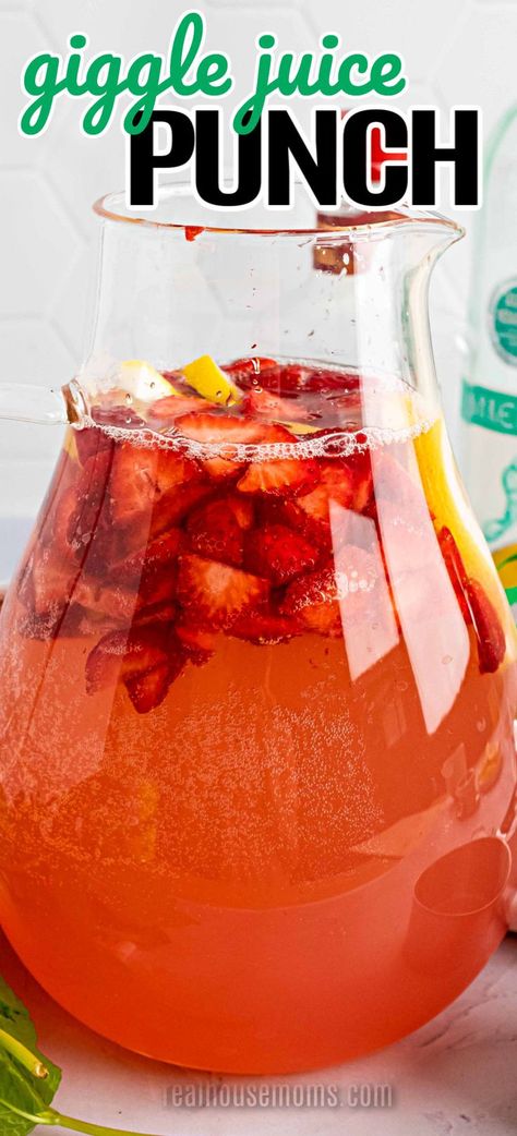 Vodka And Moscato Cocktails, Margaritas, Giggle Water Recipe, Alcholic Drink Punch, Fruit Punch Alcohol Drinks Vodka, Gallon Drinks For Party, Best Party Punch Alcohol, Cocktails You Can Make In A Pitcher, Sangria Drinks Recipes