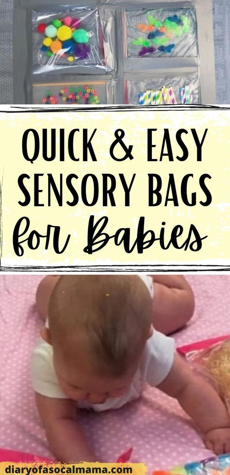 Sensory Bags For 8 Month Old, Ideas For Infants Activities, Diy Sensory Toys For 2 Month Old, Diy Sensory For 8 Month Old, Best Sensory Toys, Tummy Time Diy Activities, Reggio For Infants, Sensory Bins Infants, Homemade Sensory Bags