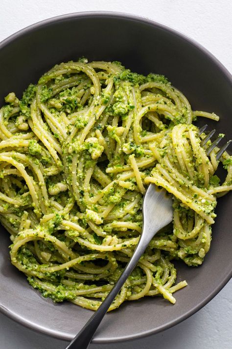 Garlic Scapes And Basil Pesto, Garlic Scape Pesto Recipes, Garlic Scapes Recipes, Scape Recipes, Scape Pesto Recipe, Soups And Sandwiches, Pasta Photography, Scape Pesto, Vegetarian Italian Recipes