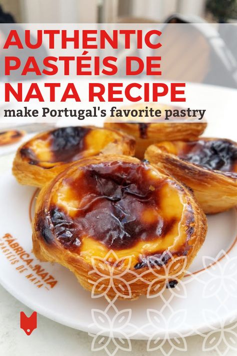 Biscuits In Air Fryer, Nata Recipe, Portuguese Custard Tart Recipe, Portugese Desserts, Natas Recipe, Portuguese Custard Tarts, Egg Tart Recipe, Portuguese Tarts, Portuguese Dessert Recipes