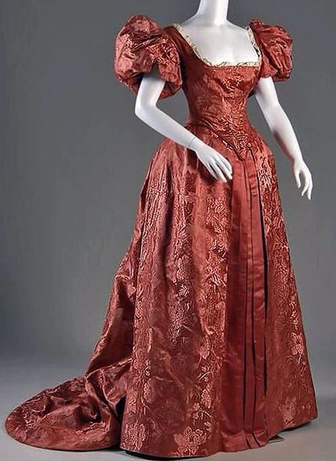 1890s Opera Costumes, Istoria Modei, Old Dress, Fashion Timeline, 1890s Fashion, Emma Jane, 1800s Fashion, Period Clothing, 파티 드레스