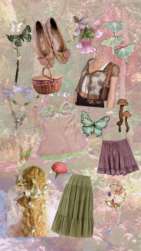 🦋Fairycore🦋 #fairycore #faeries #fairycoreoutfit #fairygarden Fairycore Outfit With Pants, Ethereal Fairy Core Outfits, Dream Core Outfits, Fairy Aesthetic Outfits, Fairycore Aesthetic Fashion, Fairy Inspired Outfit, Fairy Outfit Aesthetic, Fairycore Fits, Fairy Core Clothes