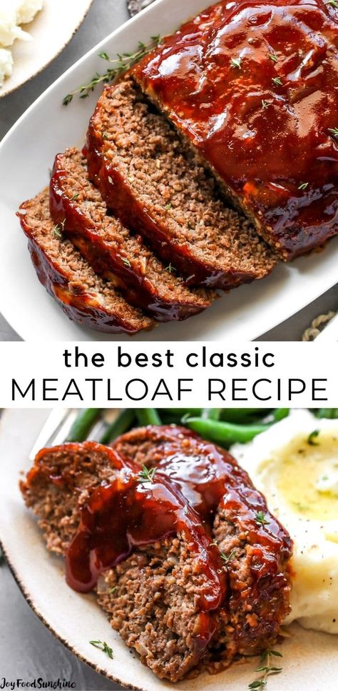 Essen, Moist Meatloaf, The Best Meatloaf, Delicious Meatloaf, Southern Cooking Recipes, Homemade Meatloaf, Classic Meatloaf Recipe, Classic Meatloaf, Good Meatloaf Recipe