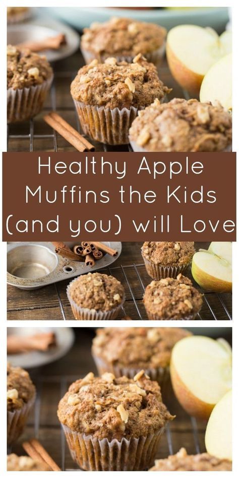 Healthy Apple Muffins, Muffins Apple, Apple Spice Muffins, Apple Muffins Healthy, Apple Recipes Healthy, Baked Apple Recipes, Apple Recipe, Spice Muffins, Fall Snacks