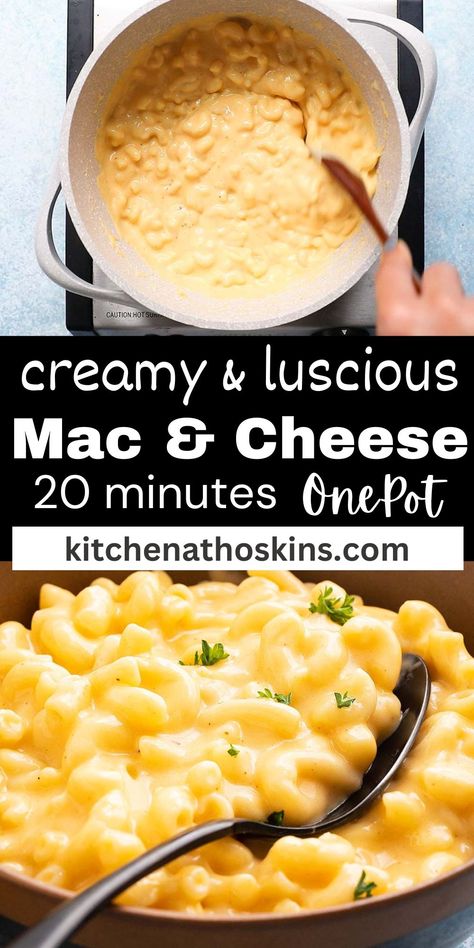 One Pot Max And Cheese, Stovetop Mac N Cheese Recipe, Quick Mac N Cheese Recipe, Mac N Cheese Cheese Sauce, Easy Quick Homemade Mac N Cheese, Easy Mac And Cheese Stovetop, Stove Top Mac N Cheese Recipe, One Dish Mac And Cheese, Mac N Cheese One Pot