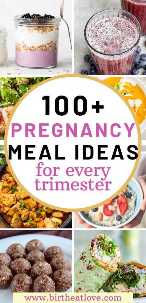 BEST healthy pregnancy diet meal ideas. These pregnancy nutrition recipes are perfect for Moms wanting a healthy pregnancy. Pregnancy tips to help pregnant women choose the best pregnancy foods. Includes first trimester food, second trimester food, and third trimester food ideas. You'll love these pregnancy recipes for breakfast, lunch, dinner, snacks, desserts and drinks! So many yummy recipes for pregnancy! What Should Pregnant Women Eat, Things To Not Eat When Pregnant, 1st Trimester Smoothies, Best Foods While Pregnant, Good For Pregnant Woman, Best First Trimester Foods, Best Diet For Pregnant Women, First Trimester Diet Plan, Good Food For Pregnant Women