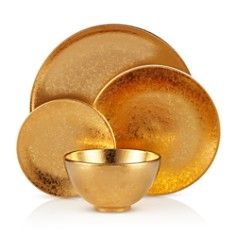 L'Objet Alchimie Gold and Platinum Dinnerware Modern Kitchen Tools, Gold Kitchen Accessories, Tropical Interiors, Rose Gold Kitchen, Modern Contemporary Kitchen, Fine China Dinnerware, Gold Dinnerware, Luxury Tableware, Luxury Dinnerware