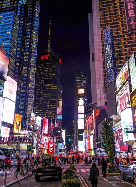 #citylife #nyc Neon, Street At Night, At Night, In New York, New York, Square