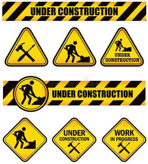 Construction Signs. A set of signs for under construction work in progress , #Sponsored, #set, #Signs, #Construction, #signs, #progress #ad Construction Printables Free, Construction Signs Printable Free, Construction Cake Topper Printable, Under Construction Cake, Work In Progress Sign, Construction Zone Signs, Construction Printables, Construction Signage, Under Construction Sign