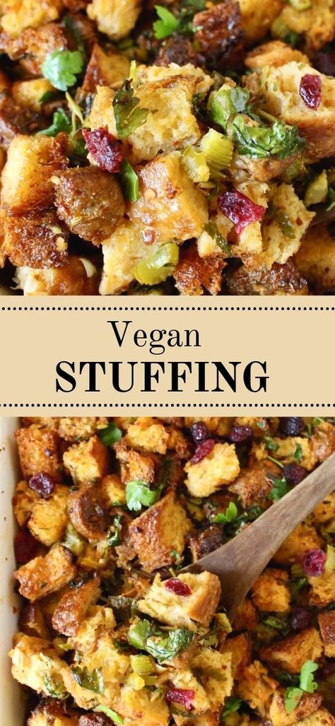 Vegan Stuffing Recipe, Vegan Stuffing, Vegan Thanksgiving Menu, Vegan Thanksgiving Dinner, Vegan Christmas Dinner, Vegan Holiday Recipes, Vegan Christmas Recipes, Vegetarian Thanksgiving, Vegan Thanksgiving Recipes