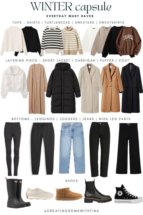 Winter Capsule Wardrobe 2022, Capsule Wardrobe 2022, Vinter Mode Outfits, Chic Capsule Wardrobe, Minimalist Wardrobe Capsule, Capsule Wardrobe Casual, Capsule Wardrobe Women, Classic Capsule Wardrobe, Mode Hijabi