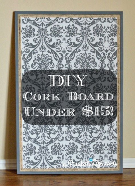 Budget Crafts, Tela, Diy Office Organization, Diy Cork Board, Diy Cork, Cork Boards, Cork Diy, Tile Stencil, Diy Office