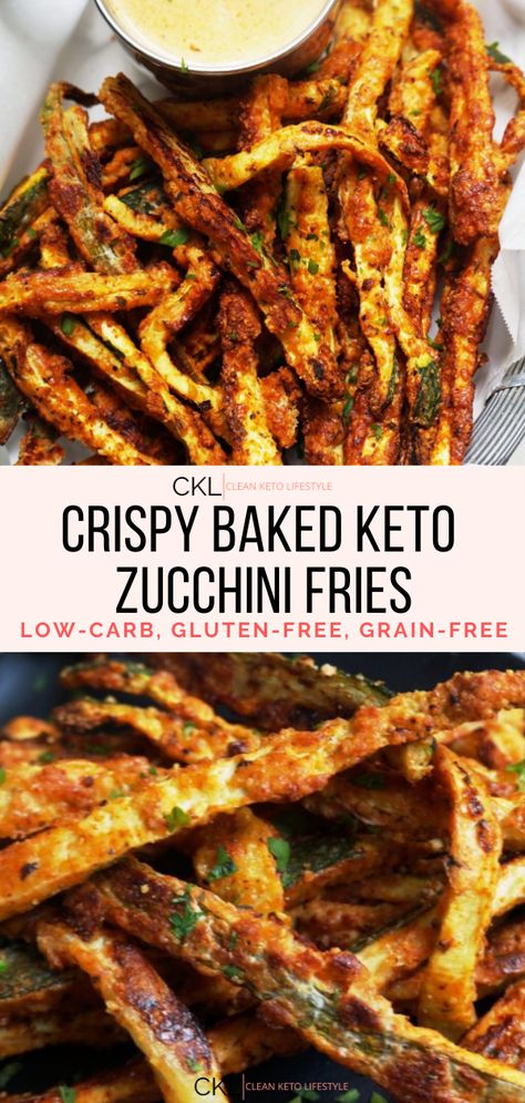 Keto Zucchini Fries, Keto Zucchini, Clean Keto, Breakfast Low Carb, Zuchinni Recipes, Low Carb Sides, Low Carb Side Dishes, Zucchini Fries, Keto Side Dishes