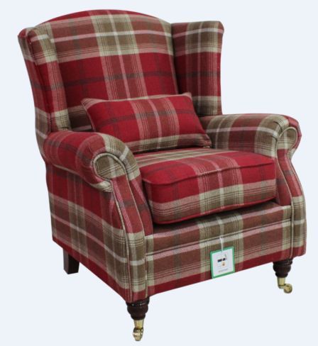 Fabric Wing Chairs - UK Handcrafted Furniture at Designer Sofas 4U U Wing, Chesterfield Furniture, Pretty Furniture, Comfy Armchair, High Back Armchair, Fireside Chairs, Casa Country, Ikea Chair, Deco Retro