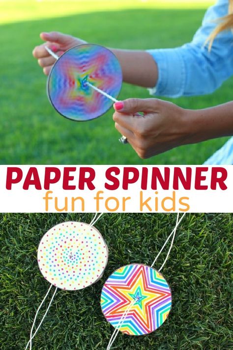 Endless Paper, Kunst For Barn, Paper Spinners, Spinners Diy, Kraf Kertas, Summer Series, Kraf Diy, Simple Craft, Diy Bricolage