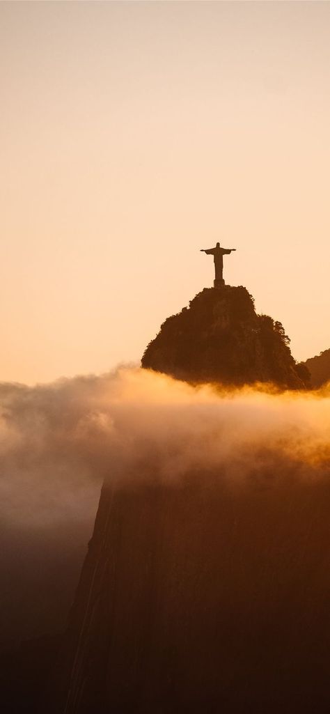 Wallpapers, Iphone, Brazil, Nature, Statue, Cross Sunset, Nature Light, Cross Wallpaper, Jesus