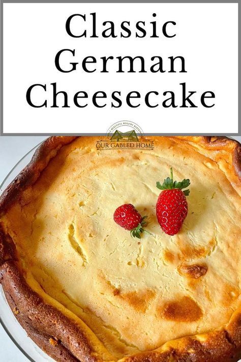 How to Make German Cheesecake | Our Gabled Home German Cheesecake Recipe, Our Gabled Home, German Cheesecake, American Cheesecake, Gingerbread Cheesecake, Lemon Zester, German Cake, Baked Potato Oven, Fun Cheesecake Recipes