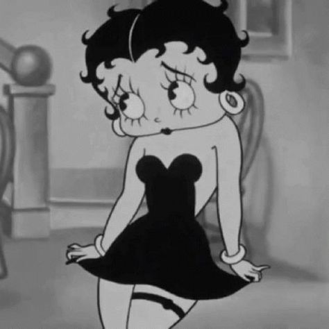 Black, Betty Boop, Gif