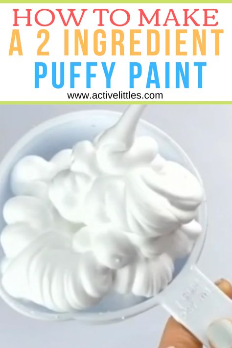 Young Leo Dicaprio, Puffy Paint Diy, Make Puffy Paint, Puffy Paint Crafts, Puffy Paint Recipe, Homemade Finger Paint, Diy Puffs, Diy Puffy Paint, Homemade Puffy Paint