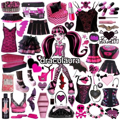 Halloween Costumes Monster High, Aesthetic Draculaura, Draculaura Inspired Outfits, High Cartoons, Action Outfits, Monster High Aesthetic Outfit, Draculaura Halloween, Draculaura Costume, Monster High Halloween Costumes