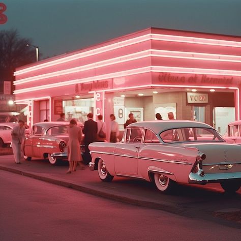 1960s Diner Aesthetic, 50's Aesthetic 1950s, 60s Aesthetic Pink, 1950s Aesthetic Wallpaper, Vintage Aesthetic 50s, 50s Vintage Aesthetic, Travis Aesthetic, Vintage 50s Aesthetic, 1950’s Aesthetic