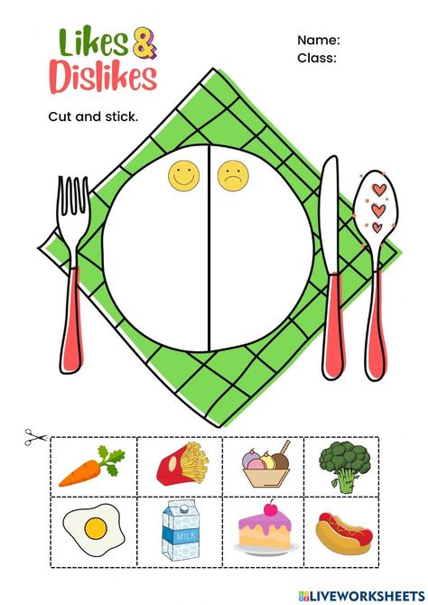 Up And Down, Healthy Food Activities For Preschool, Healthy Food Activities, Healthy And Unhealthy Food, English Worksheet, Classroom Management Tool, Food Activities, Aktivitas Montessori, English Activities