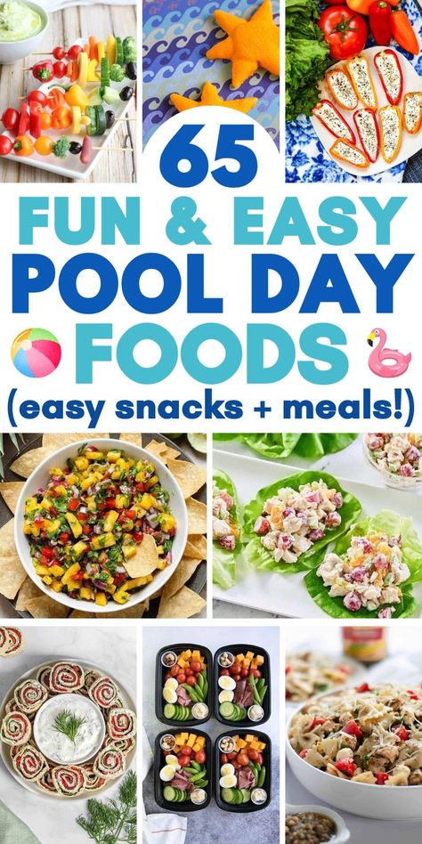 summer finger foods picnics Easy Prep Snacks, Healthy Pool Food, Finger Food Lunches For Adults, Float Trip Food Snacks, Vegetarian Pool Party Food, Hot Day Snack Ideas, Fun Pool Party Snacks, Beach Eats Easy Recipes, Pool Side Dinner Ideas