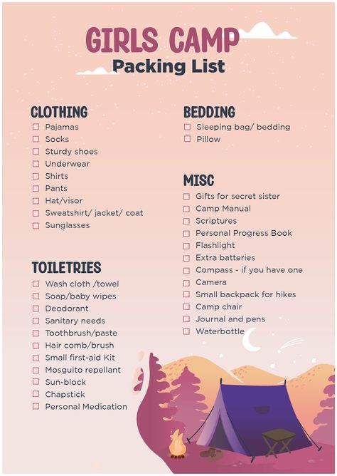 Sleepaway Camp Packing, Church Camp Packing, Camping Trip Packing List, Summer Camp Packing List, Camping Trip Essentials, Trip Essentials Packing Lists, Summer Camp Packing, Road Trip Kit, Travel Packing Checklist