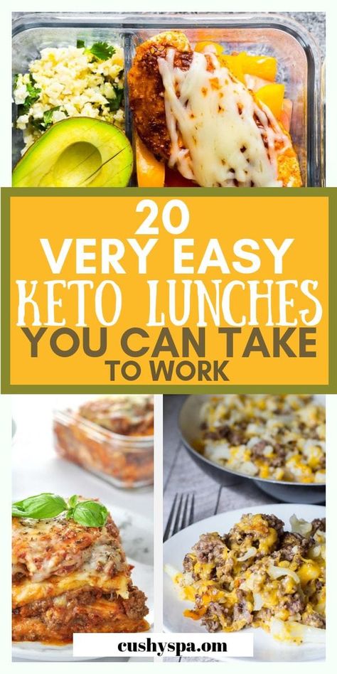 Sharing 20 keto lunch recipes for work. These are great for ketogenic meal prep and these ketogenic dishes are very easy to pack. #keto Lunch Recipes For Work, Recipes For Work, Keto Lunch Recipes, Comidas Keto, Keto Lunch Ideas, Keto Lunch, Keto Diet Food List, Keto Meal Prep, Diet Vegetarian