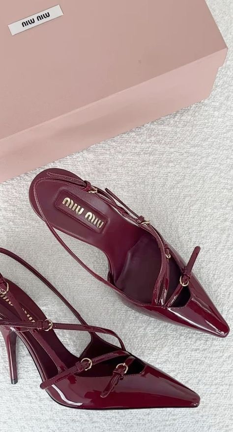 Home / X Shoe Aesthetic Heels, Miu Miu Red Shoes, Miu Miu Red Heels, Shoe Inspo Heels, Cherry Red Clothes Aesthetic, Cute Aesthetic Heels, Girls Shoes Aesthetic, Pointy Heels Aesthetic, Cherry Red Accessories