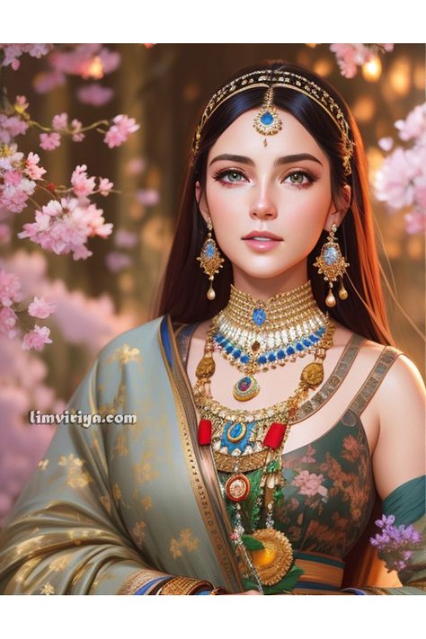 Tera Chehra, Ancient Egypt Fashion, Indian Goddess Kali, Yin Yang Art, Hybrid Art, Princess Beauty, Girl Iphone Wallpaper, Dress Painting, Indian Goddess