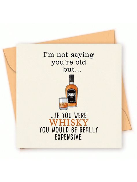 1pc, Funny Happy Birthday Card for Men Him Husband Boyfriend Dad Best Friend, Unique Happy 25th 30th 35th 40th 45th 50th 55th 60th 65th 70th 75th 80th Birthday Card Decorations Gifts for Men Him Husband Boyfriend Best Friend, Rude Bday CardI discovered amazing products on SHEIN.com, come check them out! Birthday Cards Husband Handmade, Cards For Your Best Friend Birthday, Funny Birthday Gifts For Dad, Funny Gifts For Men Birthday, Cards For Guy Best Friend, Card For Dads Birthday, Boyfriend Birthday Theme, 75th Birthday Card For Men, 60th Birthday For Husband