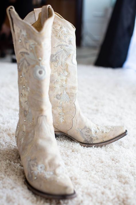 Wedding Cowboy Boots For Bride, Wedding Cowgirl Boots, Wedding Dress Cowboy Boots, Bridal Cowboy Boots, Wedding Dress With Cowboy Boots, White Wedding Boots, Country Wedding Boots, Country Wedding Shoes, Bride Boots