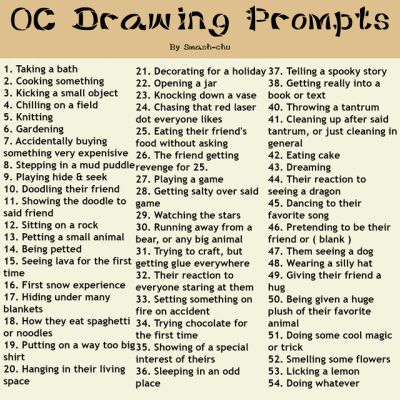 Oc Writing, Oc Drawing Prompts, 30 Day Art Challenge, Story Starter, 30 Day Drawing Challenge, Character Prompts, Character Design Challenge, Drawing Ideas List, Drawing Prompts