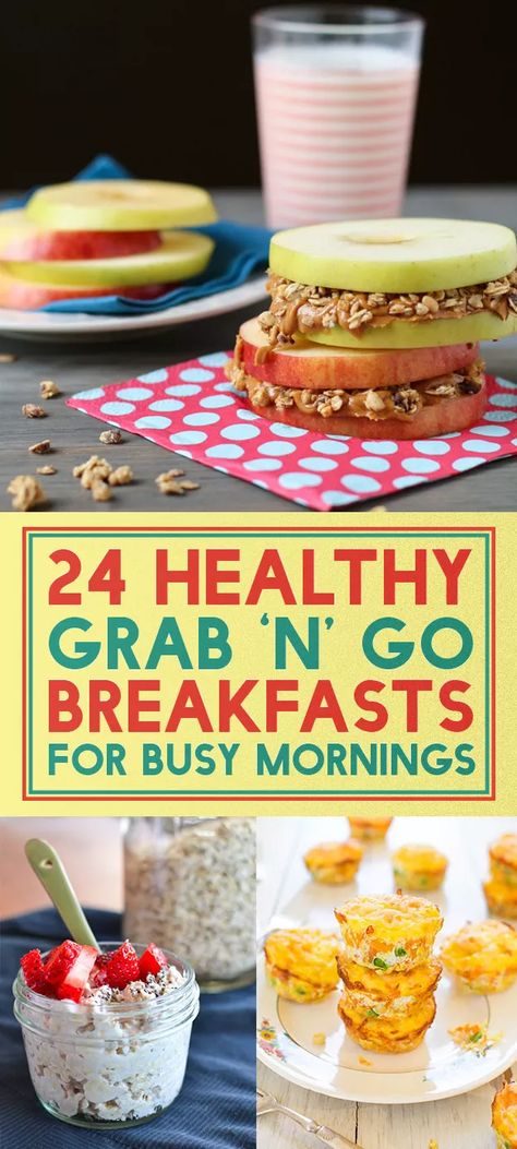 Healthy Breakfast Snacks On The Go, Quick Breakfasts On The Go, Healthy Portable Breakfast, Easy Portable Breakfast Ideas, Super Quick Breakfast Ideas, Simple High Protein Breakfast, Portable Breakfast Ideas, Breakfast Ideas Banana, Breakfast Recipes With Eggs