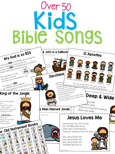 Childrens Bible Songs, Books Of The New Testament, Bible Songs For Kids, School Song, Sunday School Songs, Toddler Bible, Baby Bible, New Testament Books, Church Songs