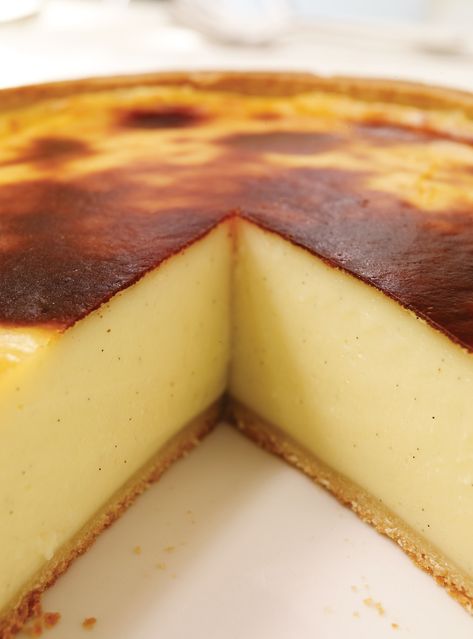 Ricardo's recipes : Parisian Flan (French Custard Pie) Flan, Parisian Flan, French Custard, Flan Dessert, Apricot Tart, Custard Pie Recipe, Custard Pie, Pastry Cream, Creamed Eggs