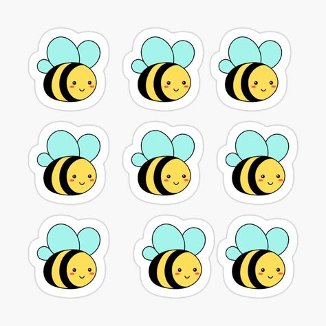 Bee Design Art, Bees Stickers, Spelling Bee Decorations, Bees Cartoon, Bees Clipart, Honey Bee Clipart, Honey Bee Sticker, Bee Template, Bee Cartoon