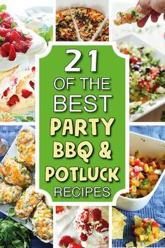 The BEST party recipes, bbq recipes and potluck recipes for summer celebrations! Lots of them are make ahead recipes so you can relax and enjoy yourself. Perfect for Canada Day, 4th of July, graduation parties, or casual dinners with friends and family! #bbqrecipes #potluckrecipes #partyrecipes #summerrecipes Make Ahead Recipes, Bbq Potluck, Bbq Party Food, Recipes Bbq, Make Ahead Brunch, Summer Potluck, Bbq Menu, Recipes For Summer, Brunch Food