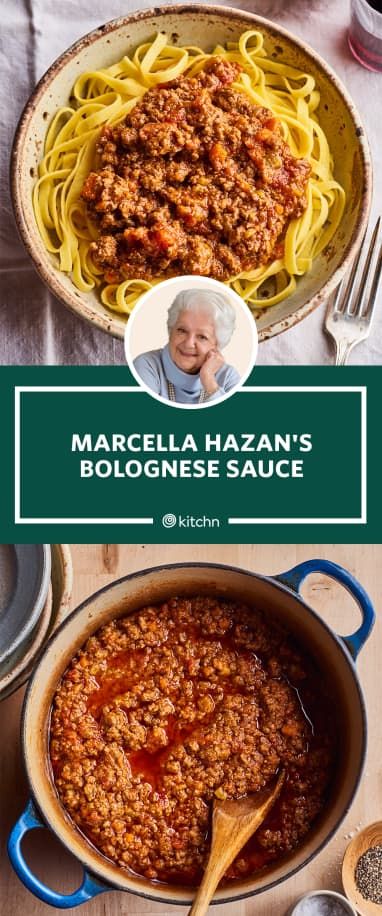 Marcella Hazan Bolognese, Bolognese Sauce Authentic, Best Bolognese Sauce, Italy Recipes, Marcella Hazan, Makanan Italia, Bolognese Sauce Recipe, Sauce Bolognaise, Pasta Bolognese