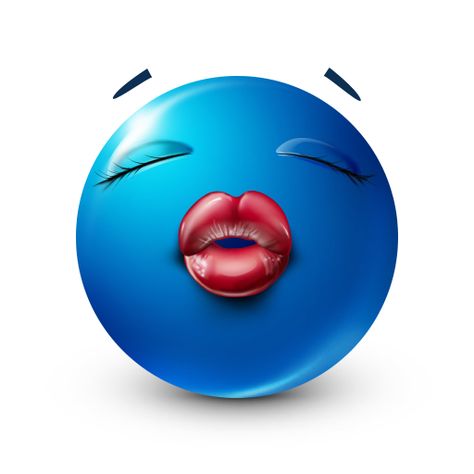 Red Lips Smiley Emoji Man, Insta Memes, Kiss Emoji, Emoji Meme, Emoji Drawings, Blue Emoji, Emoticons Emojis, Funny Emoji Faces, Funny Emoticons