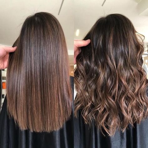 nouveau french balayage sur cheveux marron French Balayage, Blonde Short Hair, Highlights Curly Hair, Fall Winter Hair Color, Black Hair Balayage, Kadeřnické Trendy, Brown Hair Looks, Short Grunge Hair, Cabello Hair