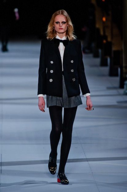 London Fashion Weeks, Saint Laurent Fashion, Tights Outfits, Trend Board, Bouchra Jarrar, Style Parisienne, Fashion Things, Perfect Legs, Hedi Slimane