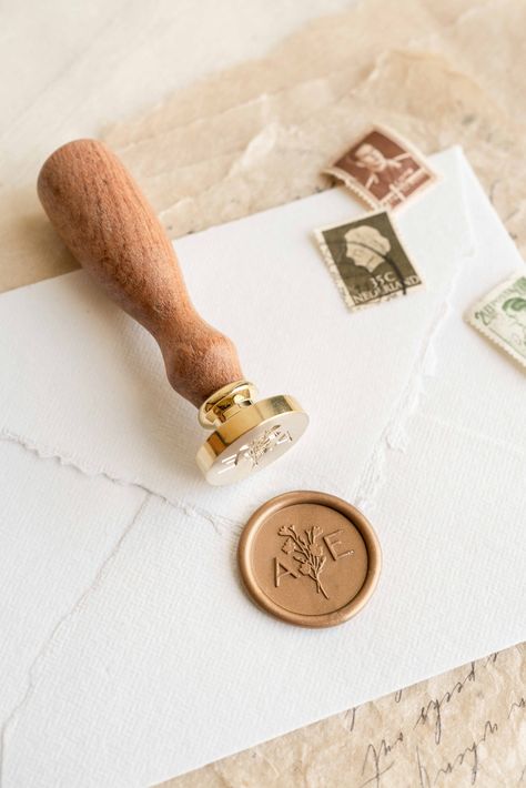 Wax Seal Envelope, Gold Foil Invitations, Letterpress Invitation Suite, Wax Seal Initials, Stamp Invitation, Wax Seal Stamp Wedding, Art Invitations, Stamp Handmade, Wax Seal Stamp Custom