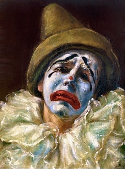 Sad clown Art, Fictional Characters, Vintage Clown, Paint Shop, Paint