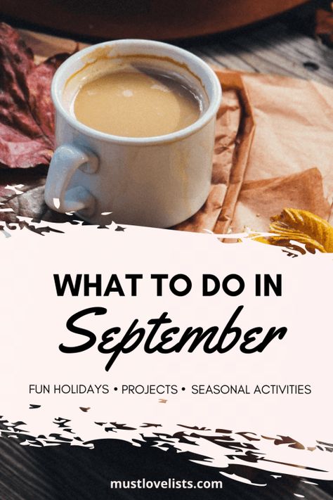 October Program Ideas, Fall Planning Ideas, September Office Activities, At Home Fall Activities, September Activity Ideas, September Aesthetic Photography, What To Do In September, September Homeschool Activities, September Bucket List 2023