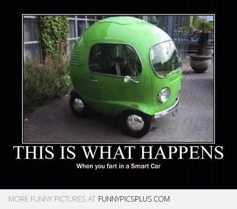 Silly Quote About Cars: This is What Happens When . . . #Quotes Steyr, Combi Volkswagen, Tiny Cars, Smart Auto, Vw Porsche, Weird Cars, Smart Car, Volkswagen Bus, Small Cars