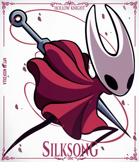 Hornet Hollow Knight, Character Outline, Team Cherry, Knight Tattoo, Hollow Night, Knight Games, Hollow Art, Knight Art, Hollow Knight